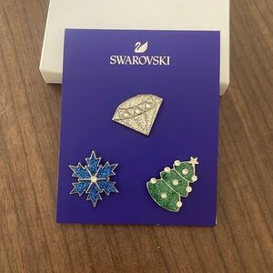 Swarovski Emaille pin set/ FW18 / Three piece